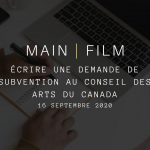 Écrire une demande de subvention au Conseil des Arts du Canada | En ligne