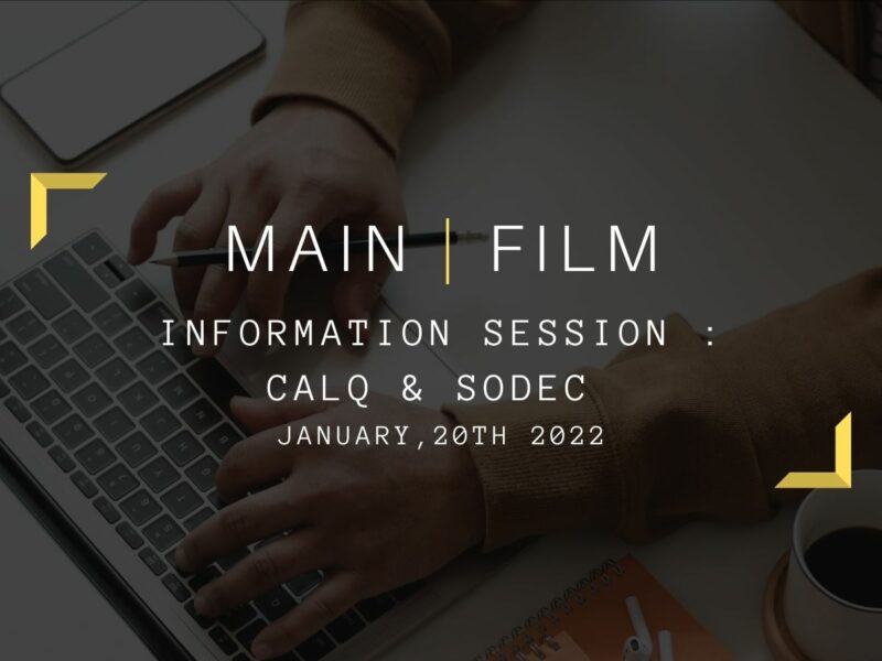 Information session CALQ & SODEC  | Online