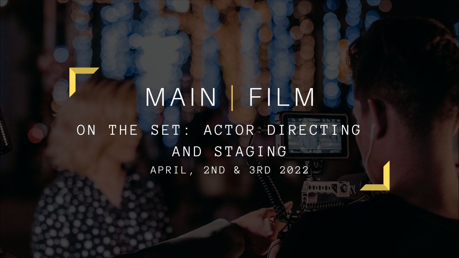 On set: Actor directing and Staging | Online