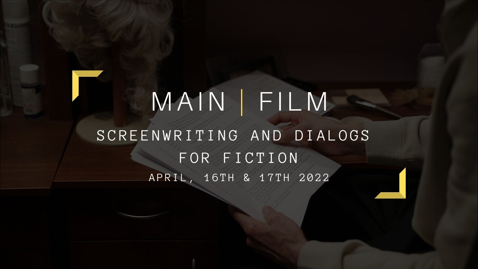 Screenwriting and dialogs for Fiction | In-person