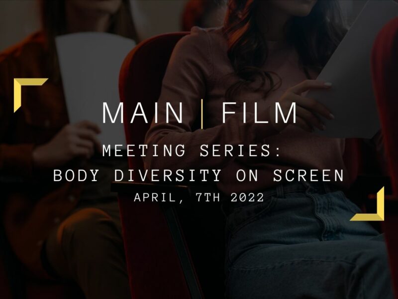 Meeting Series : Body diversity on screen | Online
