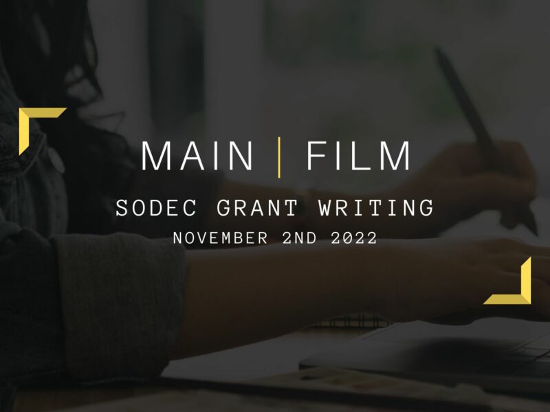 SODEC Grant Writing | In person