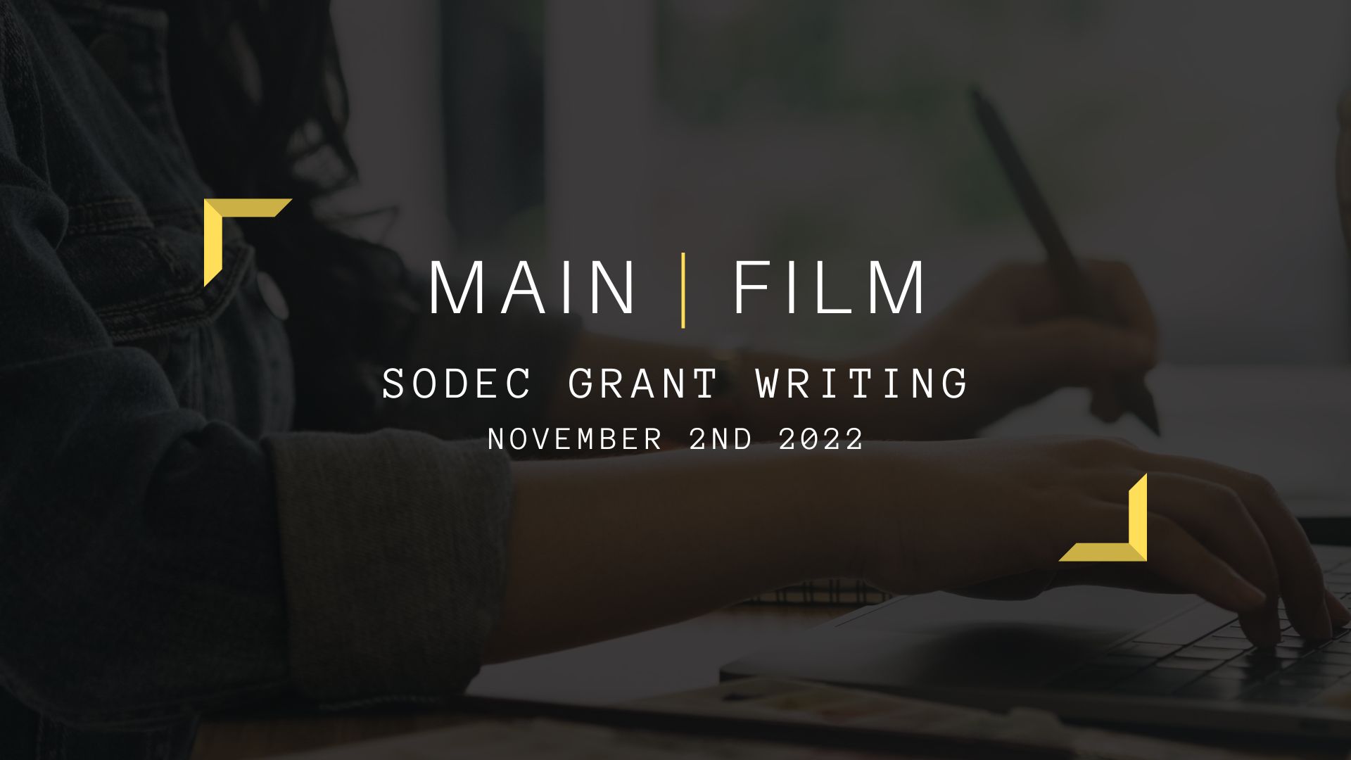 SODEC Grant Writing | In person