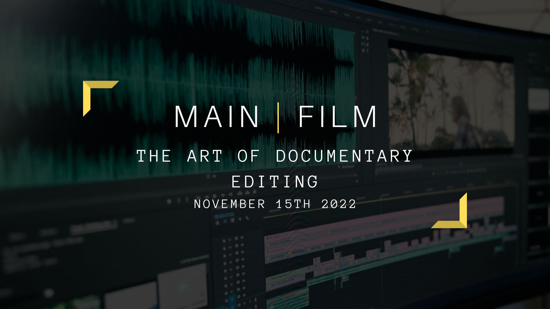 The art of documentary editing | In person