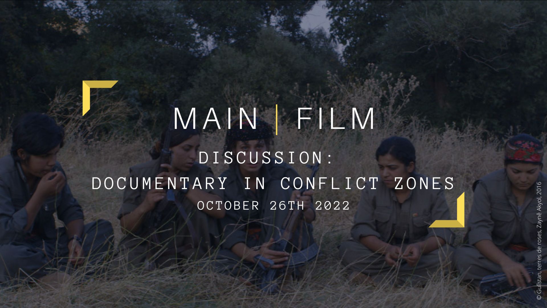 Discussion: Documentary in conflict zones | In person