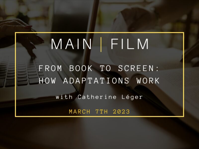From book to screen : How adaptations work | In-person
