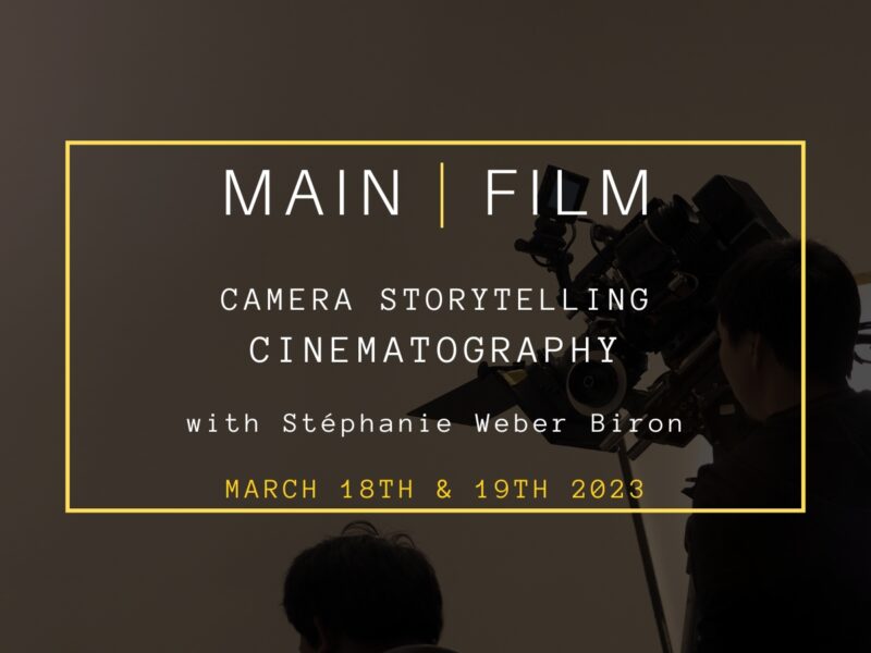 Camera storytelling : cinematography | In person