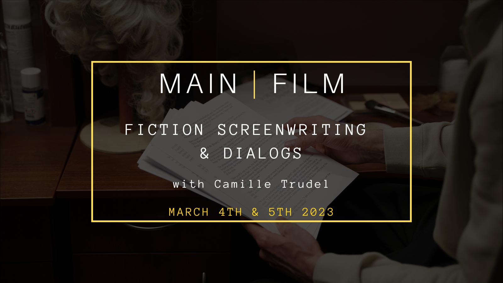 Fiction screenwriting & dialogs | In-person