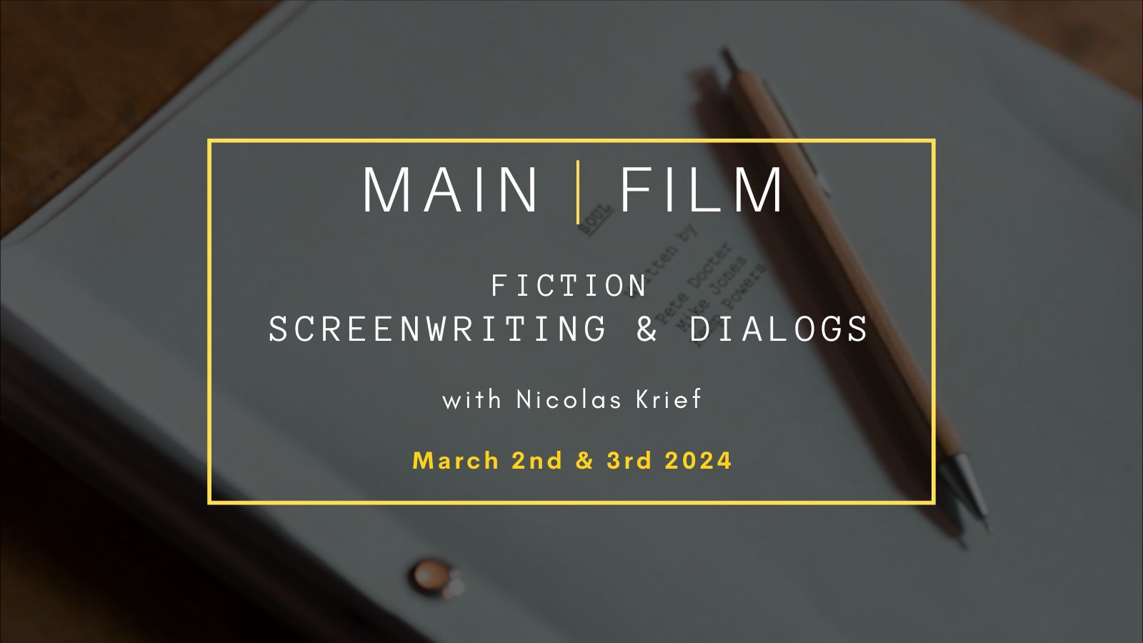 Fiction screenwriting & dialogs