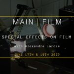 Special effects on film | In-person
