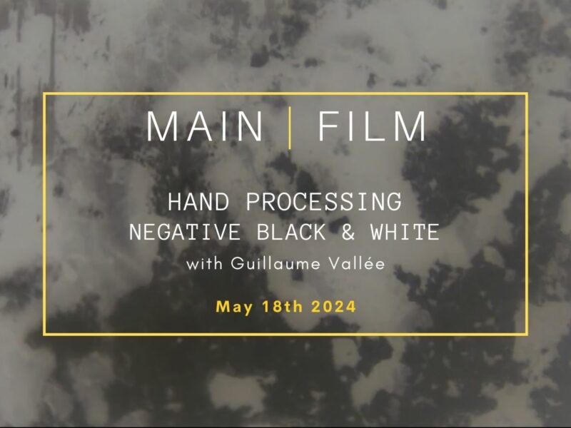Hand processing (Black & White negative film)