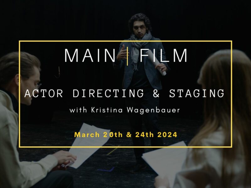 Actor directing and staging