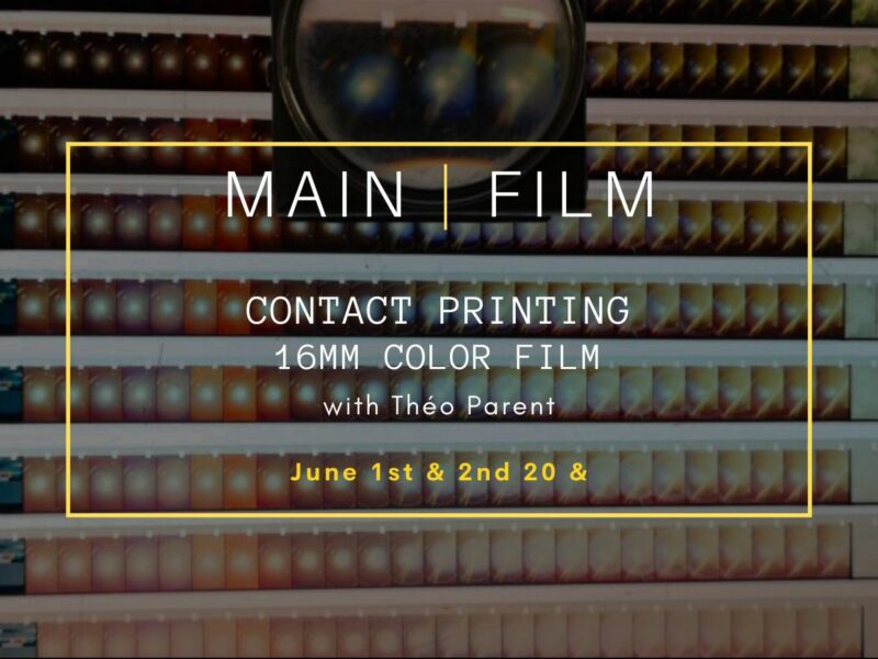 Contact Printing (16mm color film)