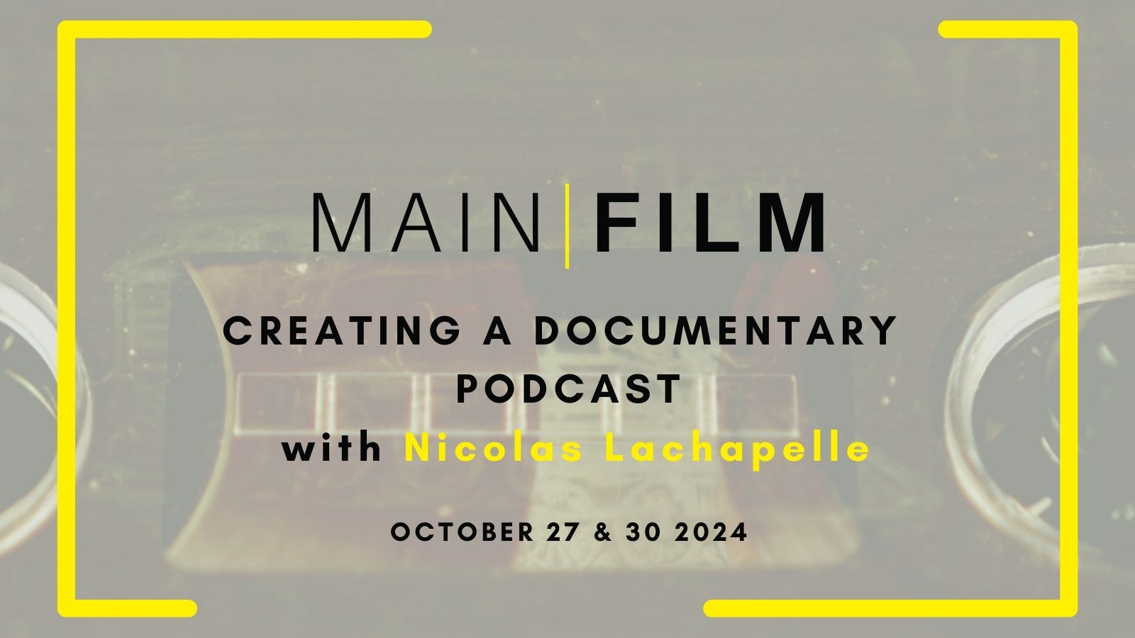 Learn how to create a documentary podcast with journalist, filmmaker and audio documentarian Nicolas Lachapelle.