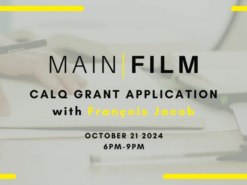 CALQ Documentary grant application