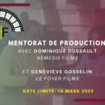 Inscription - Mentorat de production | En ligne