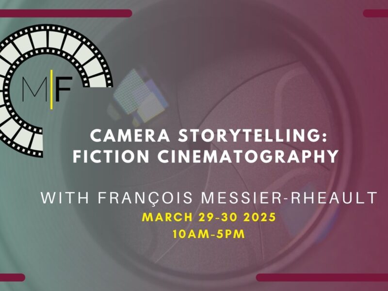 Camera storytelling - Fiction cinematography