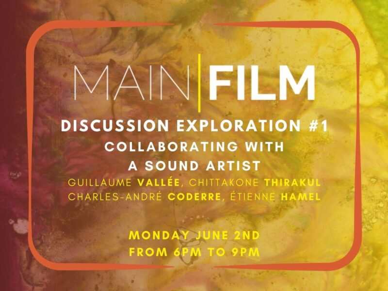 Discussion Exploration #1 : Collaborating with a sound artist