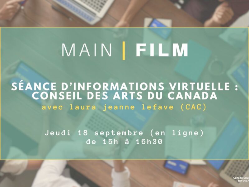 Séance d’information : Conseil des Arts du Canada (en ligne)