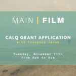 CALQ Documentary grant application