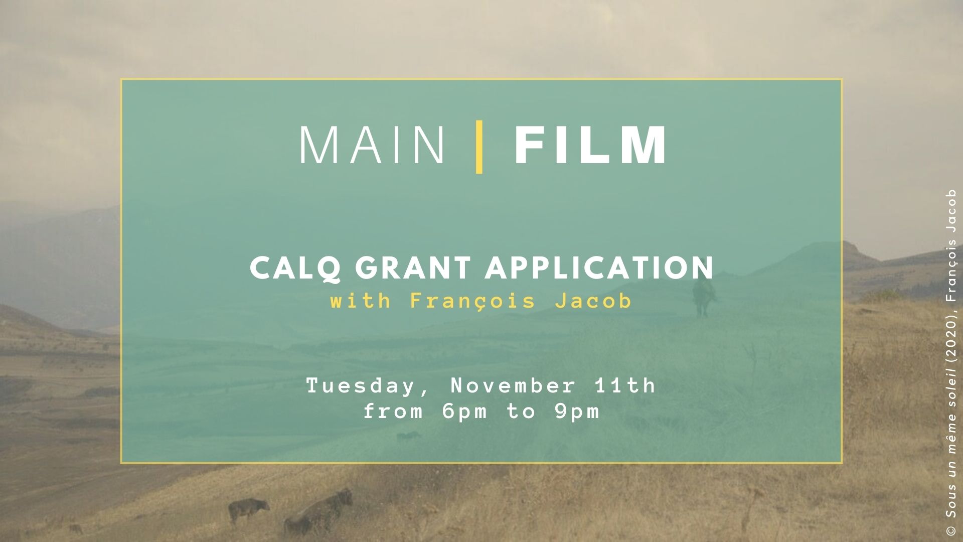 CALQ Documentary grant application