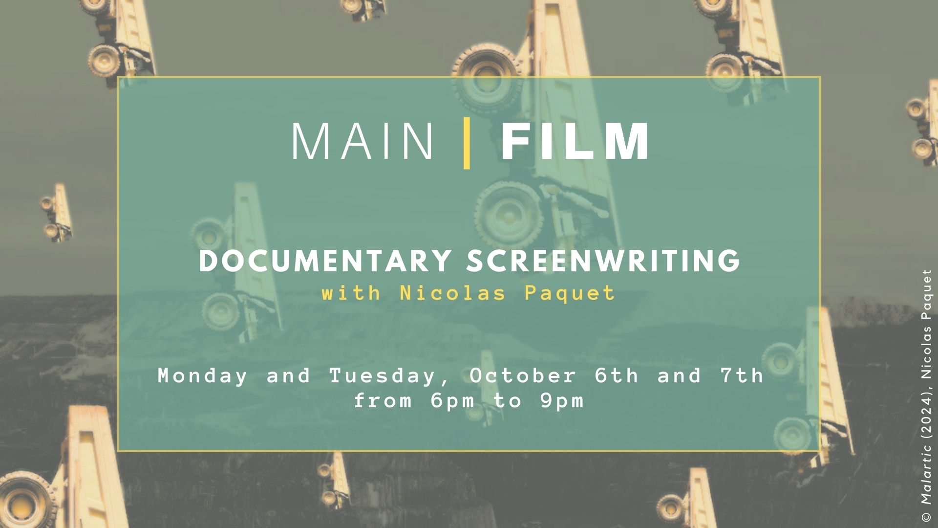 Documentary screenwriting [PRE-REGISTRATION]