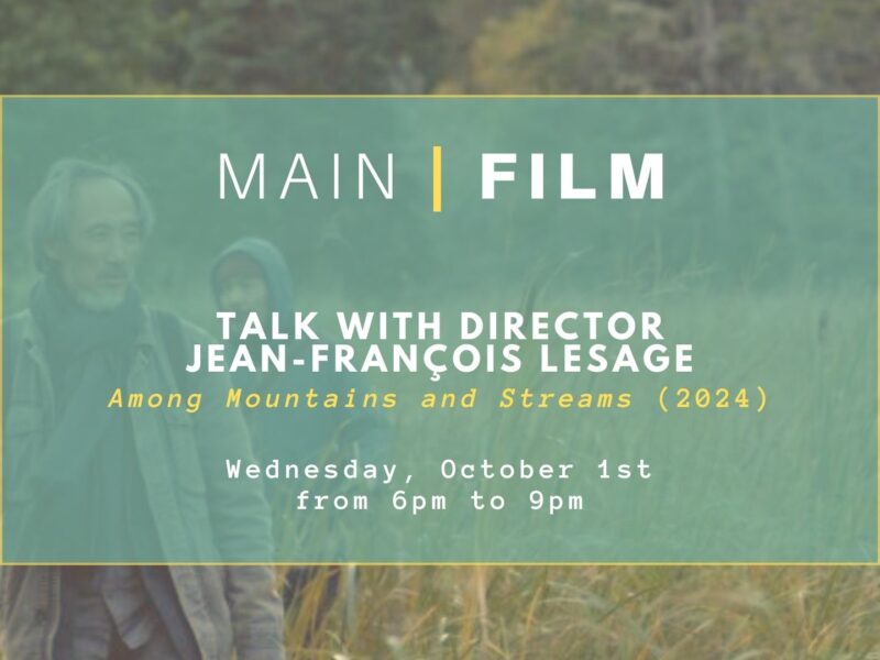 Talk with director Jean-François Lesage
