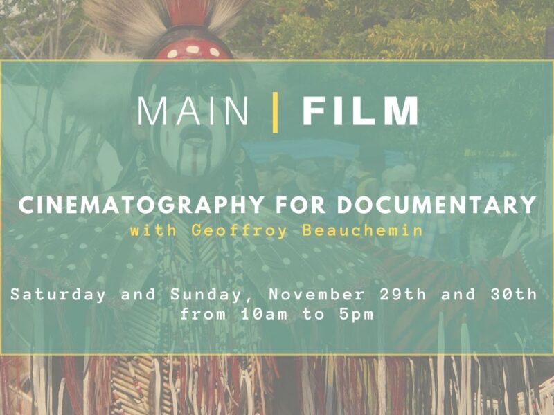 Storytelling with the camera: Documentary cinematography