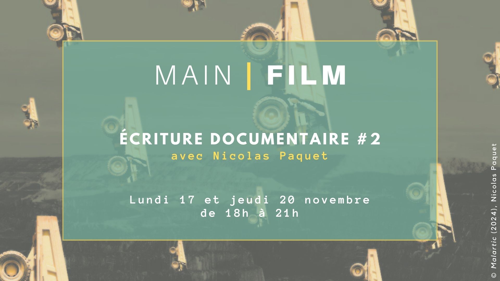 Écriture documentaire #2 [COMPLET - Pré-inscription]