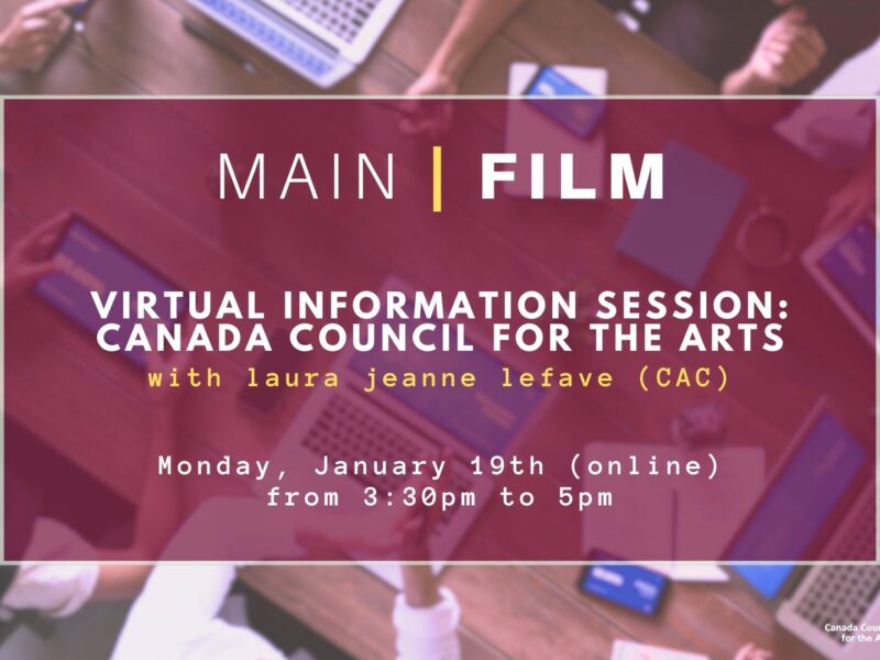 Information session: Canada Council for the Arts (online)