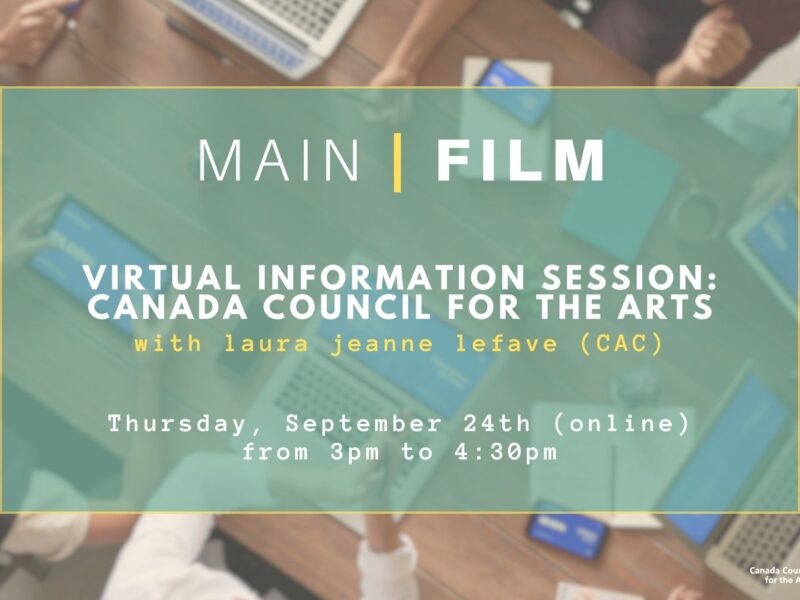 Information session: Canada Council for the Arts (online)