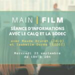 Séance d’information : Programmes CALQ et SODEC